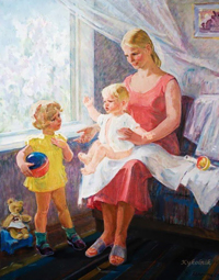 Яблонская Ольга Георгиевна (Украина) «Материнство» 1979